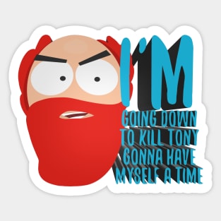 If William Montgomery From Kill Tony Was a South Park Character Sticker